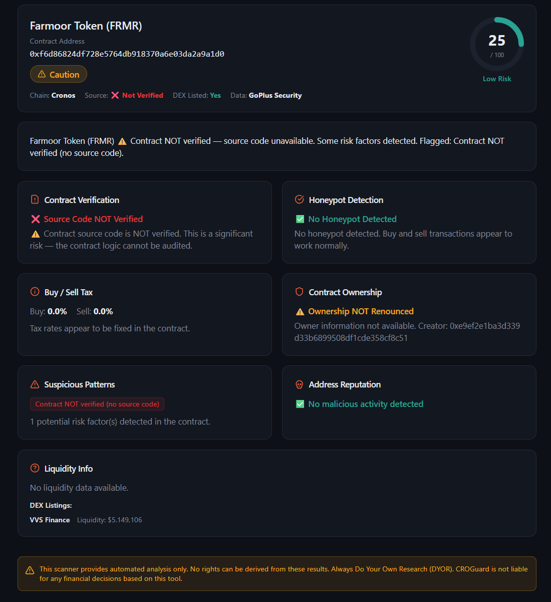 Make Cronos Safe | Protect CROFAM from Scammers